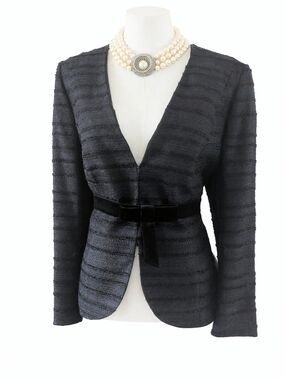 EUC Escada Bow Belted Blazer EU Size 44